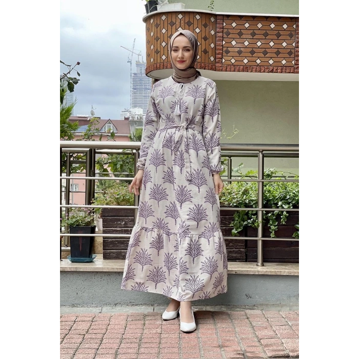 Moda Çizgi Tesettür Elbise