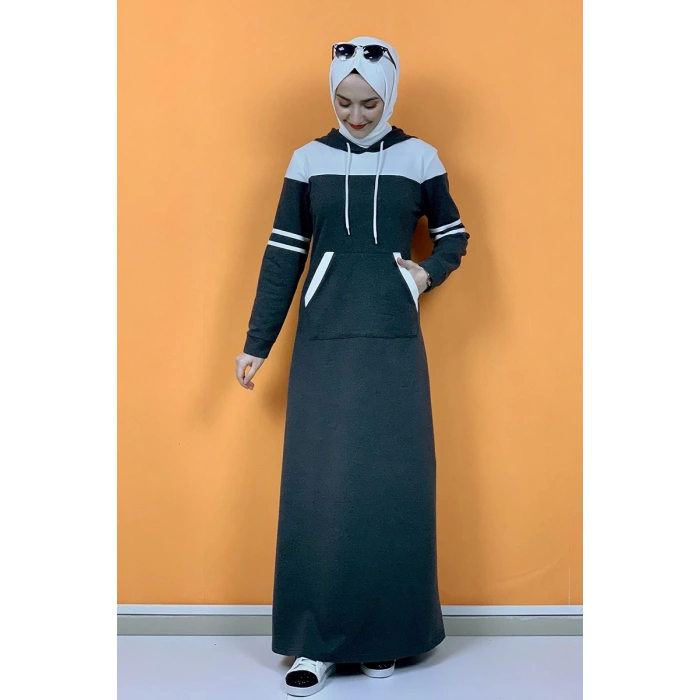 Moda Çizgi Tesettür Elbise