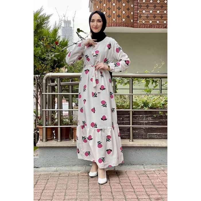 Moda Çizgi Tesettür Elbise