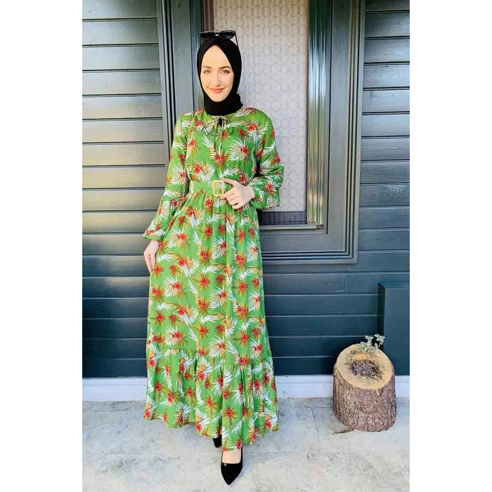 Moda Çizgi Tesettür Elbise