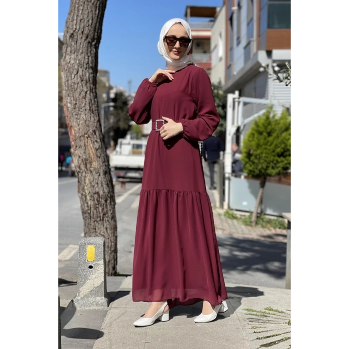 Moda Çizgi Tesettür Elbise