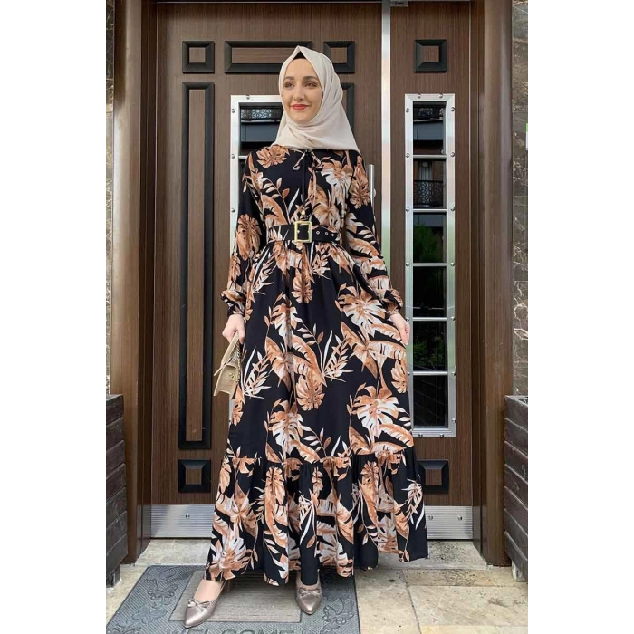 Moda Çizgi Tesettür Elbise