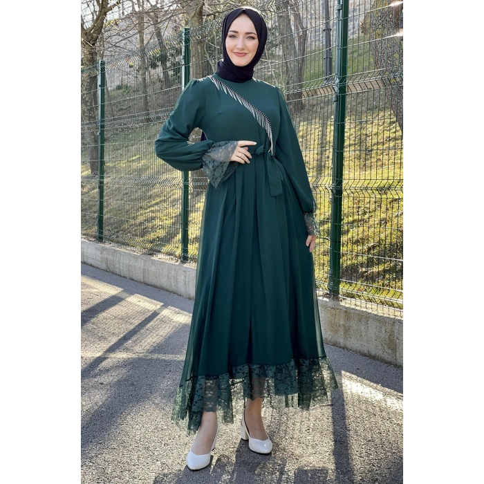 Moda Çizgi Tesettür Elbise