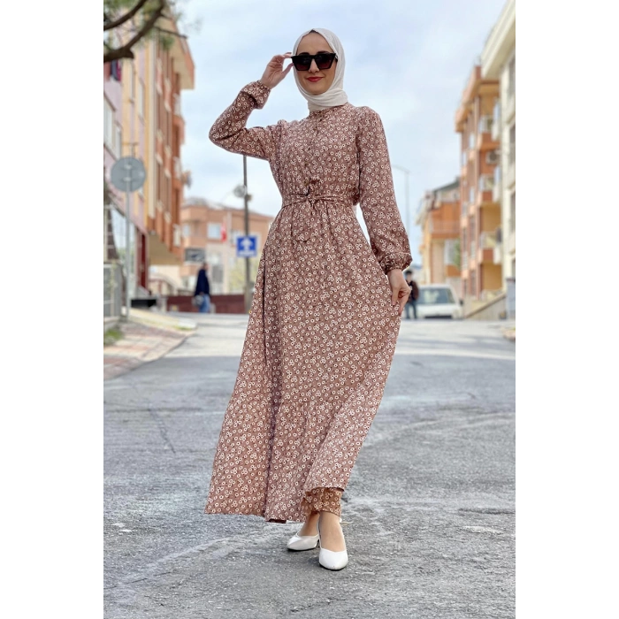 Moda Çizgi Tesettür Elbise