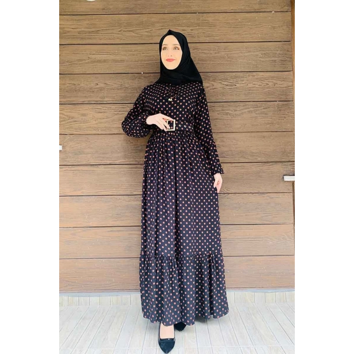 Moda Çizgi Tesettür Elbise