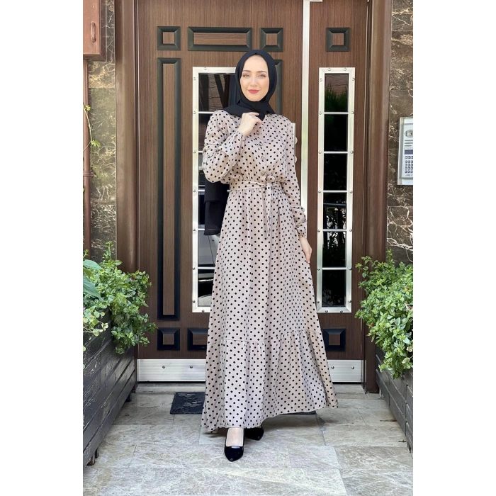 Moda Çizgi Tesettür Elbise