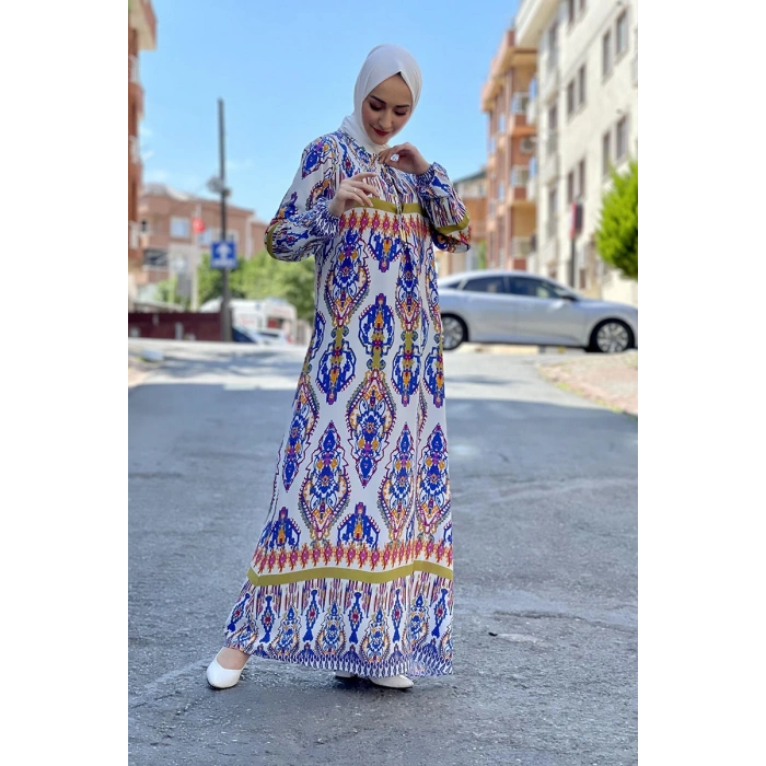 Moda Çizgi Tesettür Elbise