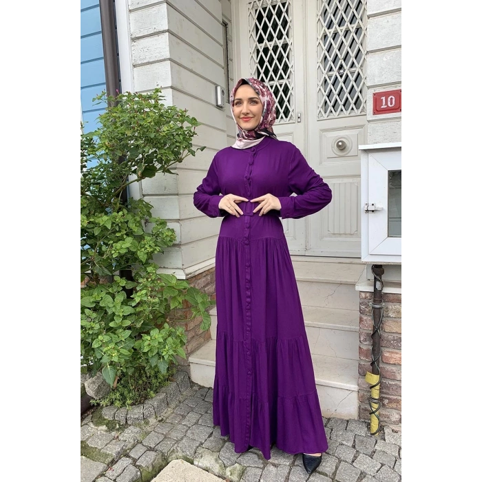 Moda Çizgi Tesettür Elbise