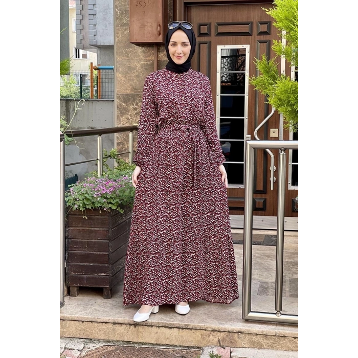 Moda Çizgi Tesettür Elbise