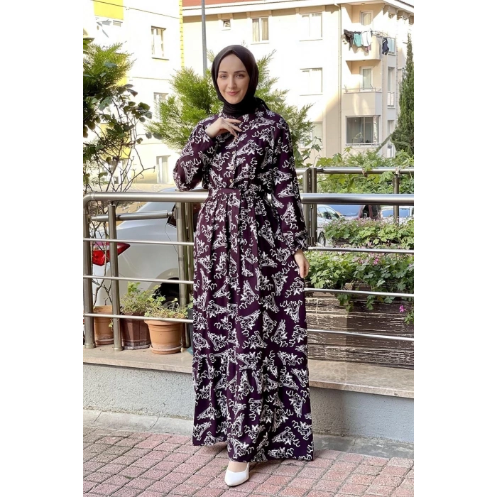 Moda Çizgi Tesettür Elbise