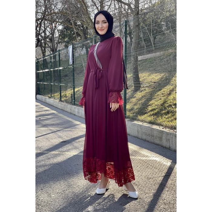 Moda Çizgi Tesettür Elbise