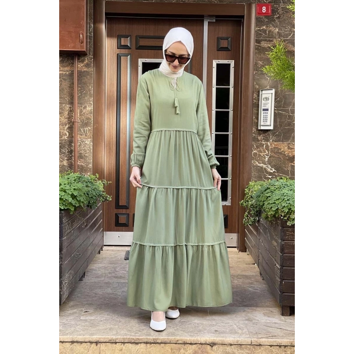 Moda Çizgi Tesettür Elbise