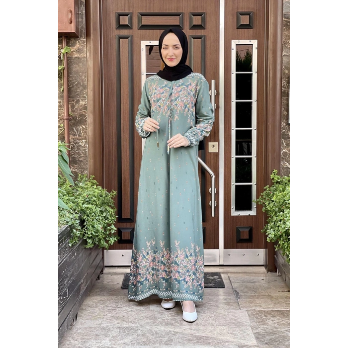 Moda Çizgi Tesettür Elbise