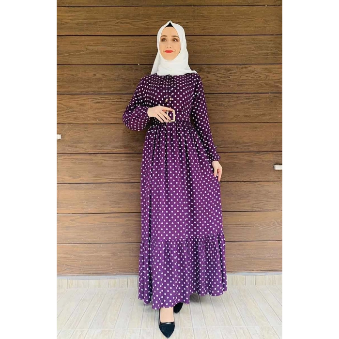 Moda Çizgi Tesettür Elbise