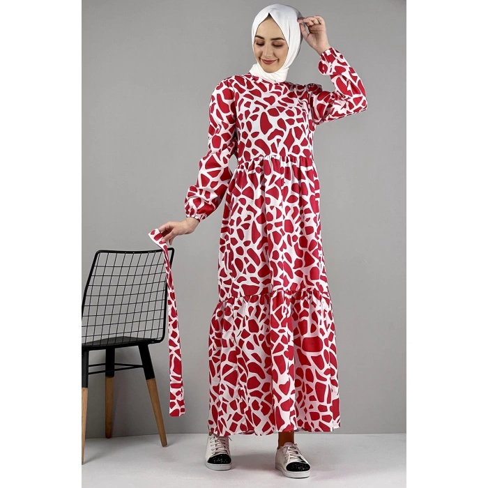 Moda Çizgi Tesettür Elbise