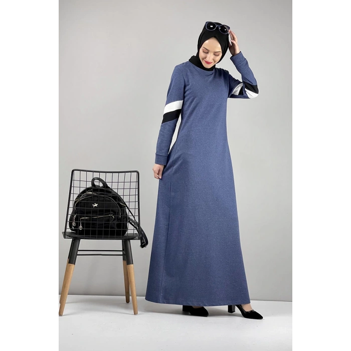 Moda Çizgi Tesettür Elbise