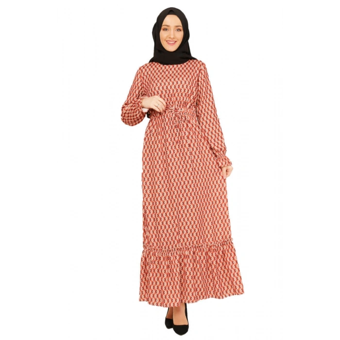 Moda Çizgi Tesettür Elbise