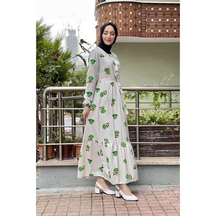 Moda Çizgi Tesettür Elbise