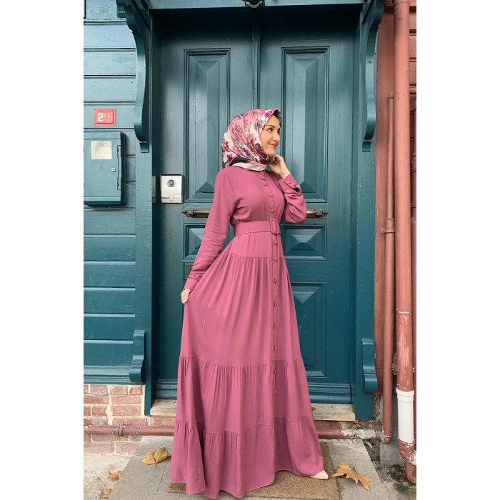 Moda Çizgi Tesettür Elbise