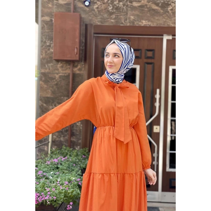 Moda Çizgi Tesettür Elbise