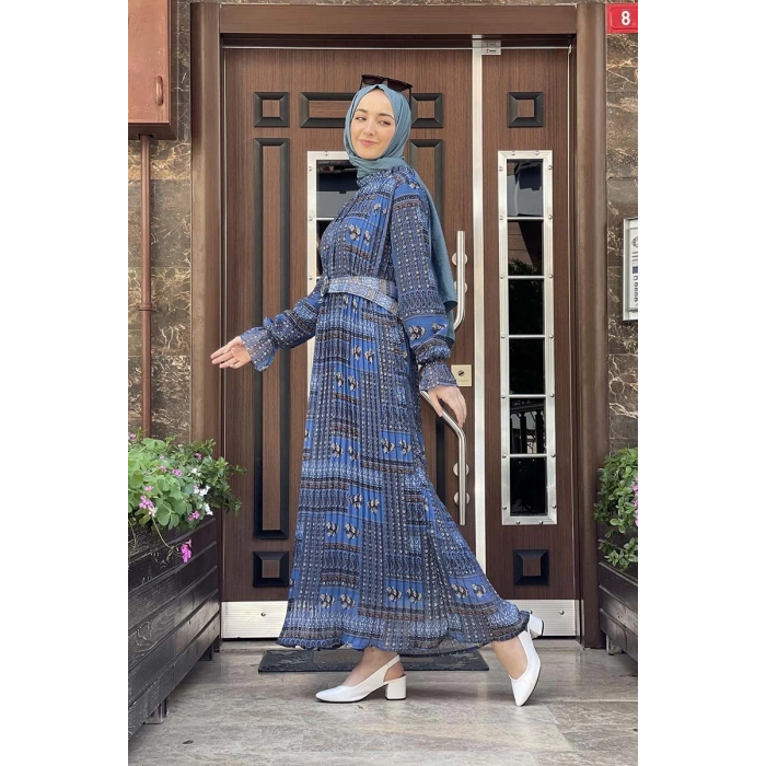 Moda Çizgi Tesettür Elbise