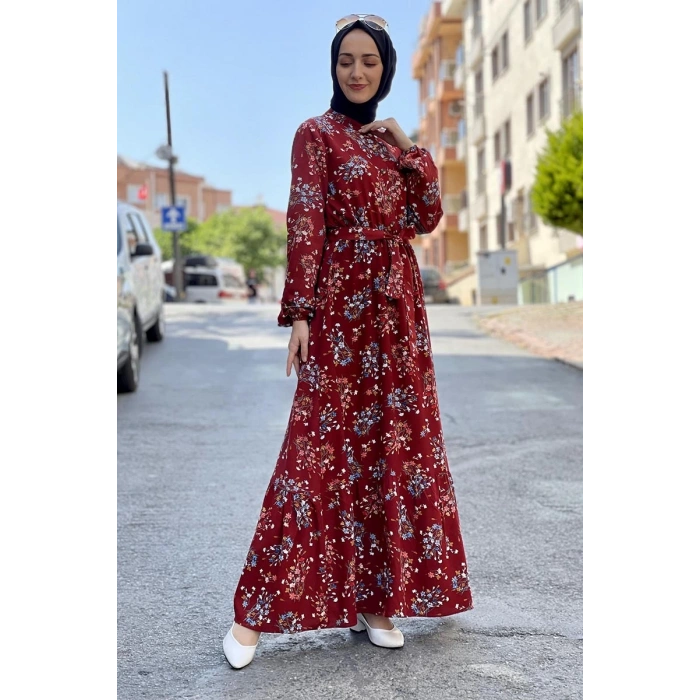 Moda Çizgi Tesettür Elbise