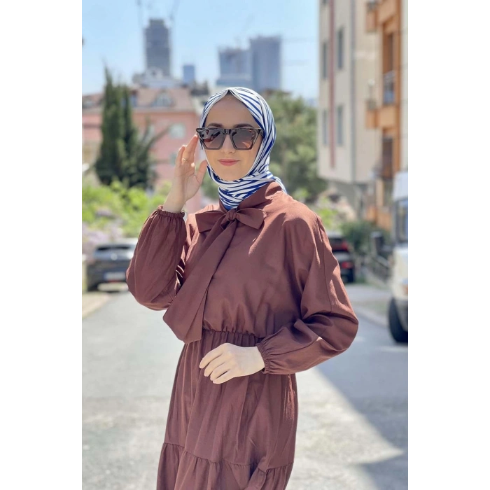 Moda Çizgi Tesettür Elbise
