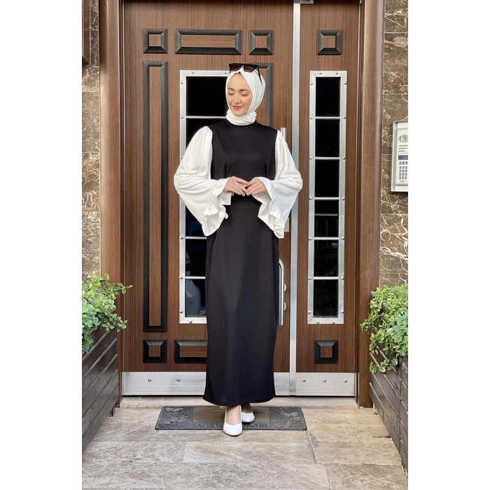 Moda Çizgi Tesettür Elbise