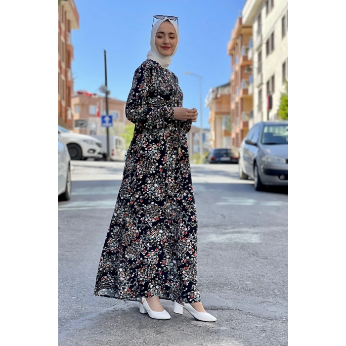 Moda Çizgi Tesettür Elbise