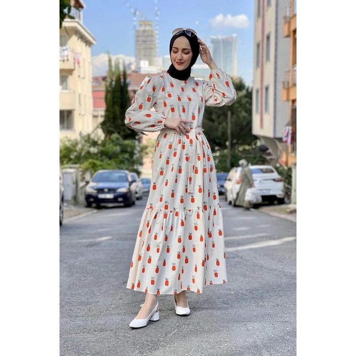 Moda Çizgi Tesettür Elbise