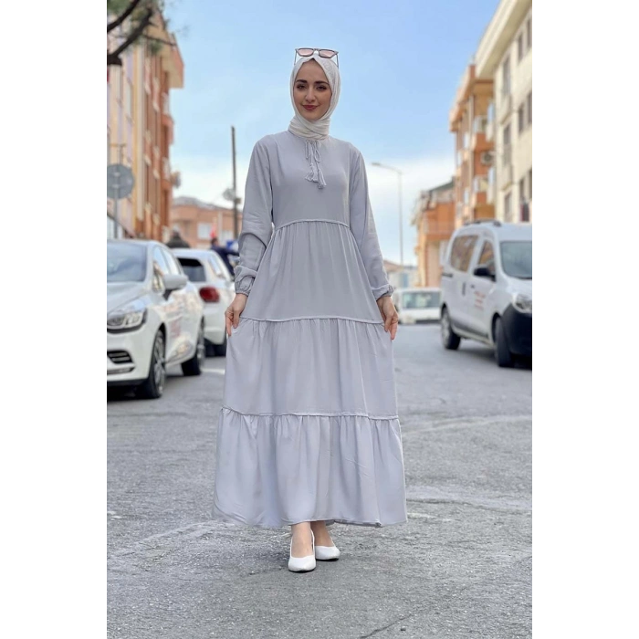 Moda Çizgi Tesettür Elbise