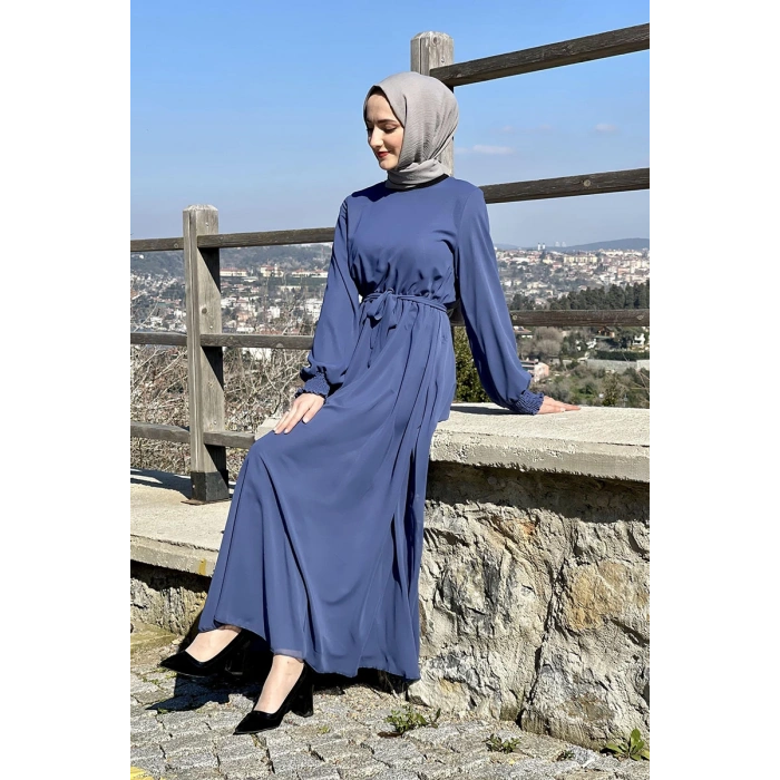 Moda Çizgi Tesettür Elbise