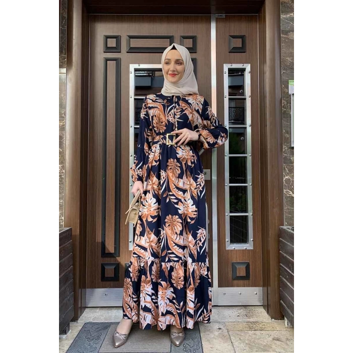 Moda Çizgi Tesettür Elbise