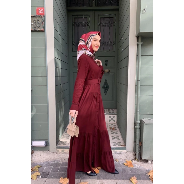 Moda Çizgi Tesettür Elbise