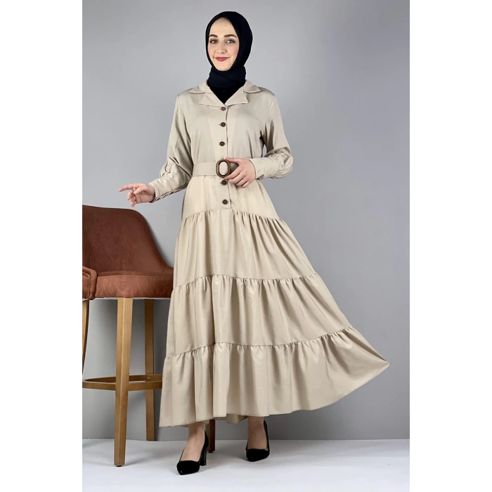 Moda Çizgi Tesettür Elbise