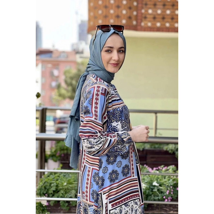 Moda Çizgi Tesettür Elbise