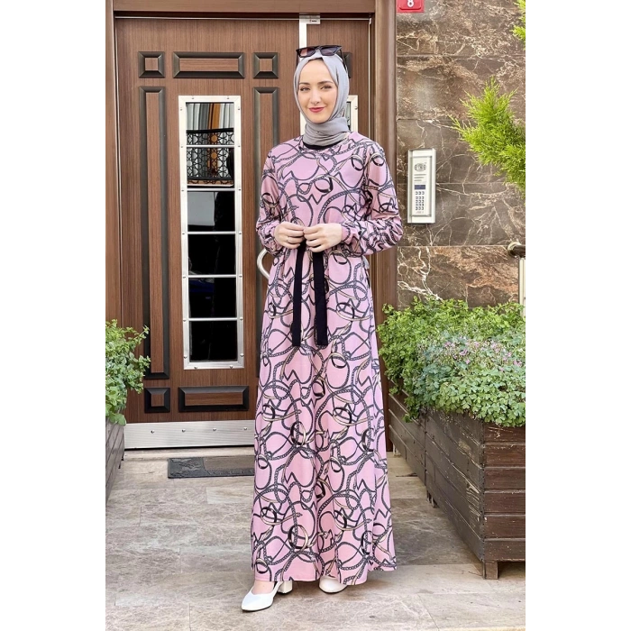 Moda Çizgi Tesettür Elbise