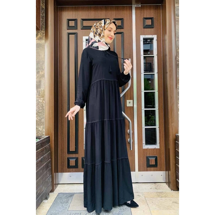 Moda Çizgi Tesettür Elbise