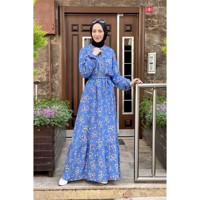 Moda Çizgi Tesettür Elbise