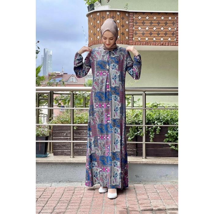 Moda Çizgi Tesettür Elbise