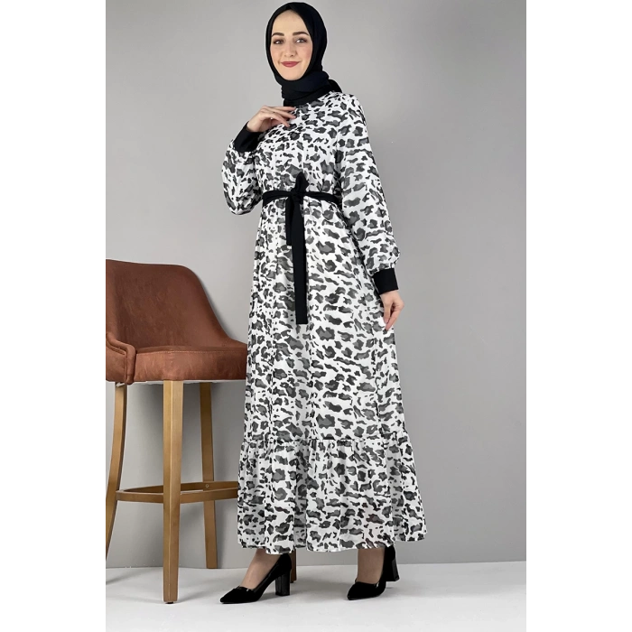 Moda Çizgi Tesettür Elbise