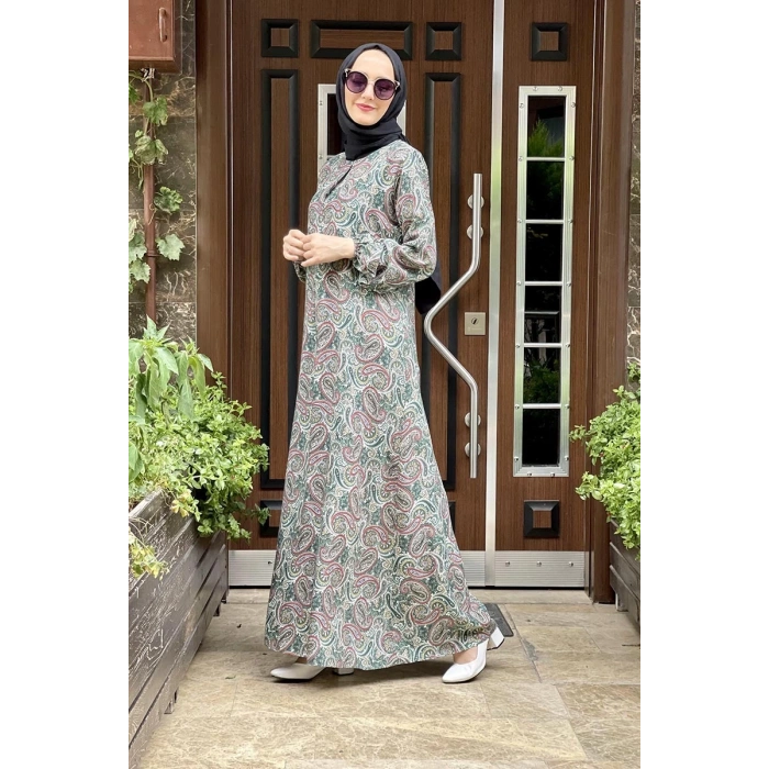 Moda Çizgi Tesettür Elbise