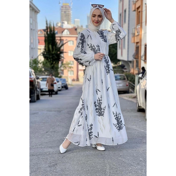 Moda Çizgi Tesettür Elbise