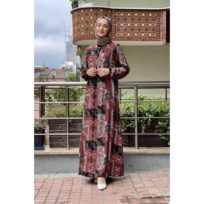 Moda Çizgi Tesettür Elbise