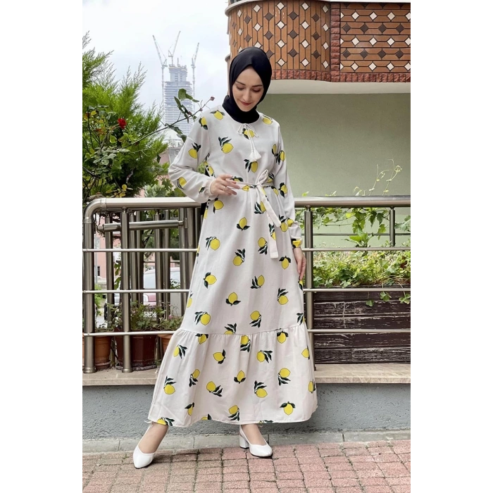 Moda Çizgi Tesettür Elbise