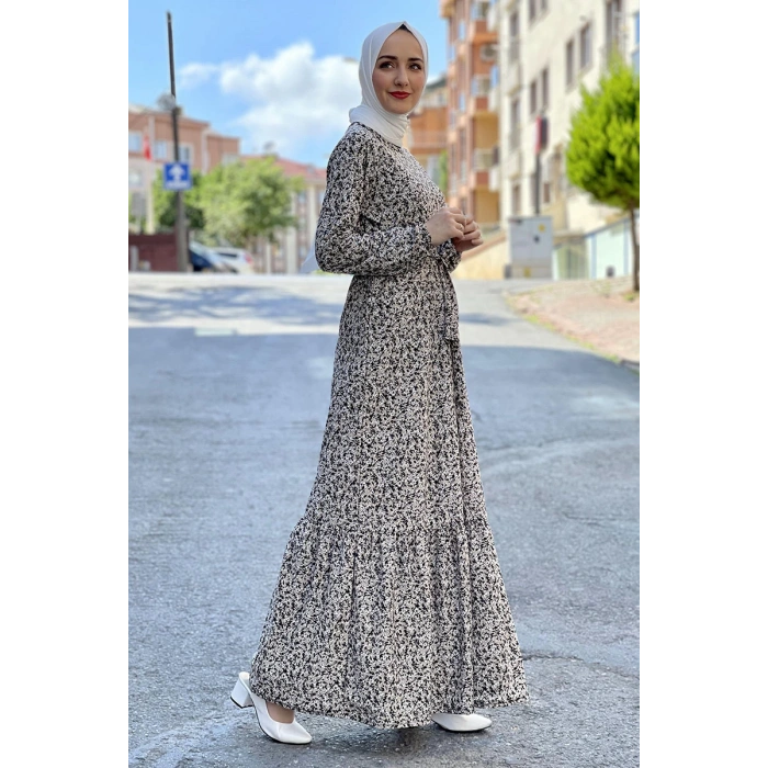 Moda Çizgi Tesettür Elbise