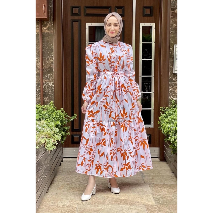 Moda Çizgi Tesettür Elbise