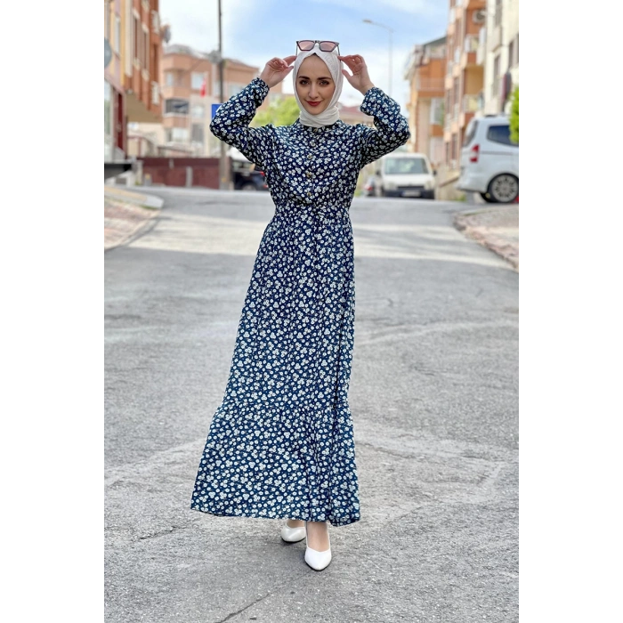 Moda Çizgi Tesettür Elbise