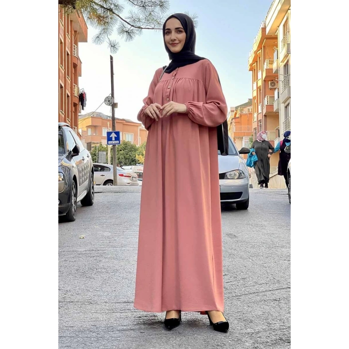 Moda Çizgi Tesettür Elbise