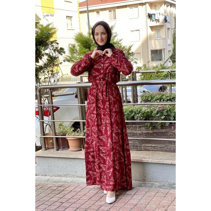 Moda Çizgi Tesettür Elbise